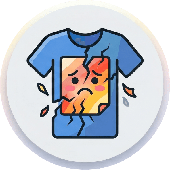 Sablon Mudah Pecah/Retak